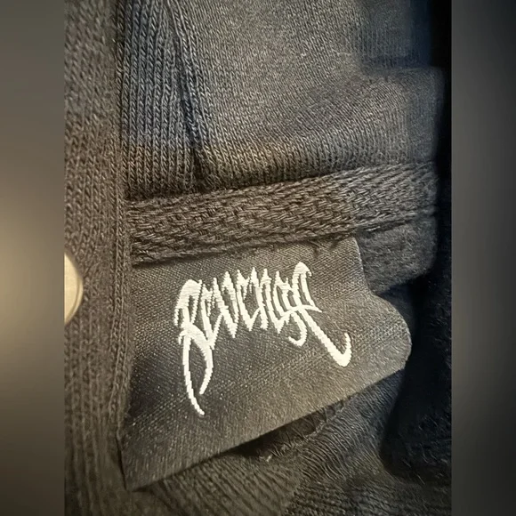 Revenge Durk Bones Hoodie Men’s XXL Black Skull Graphic Streetwear NWOT Unisex - Picture 3 of 4